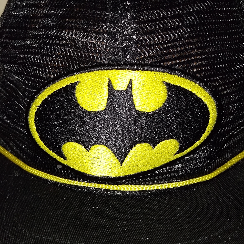 Dc Comics Batman Patch Cap Hat Snapback Mesh Truc… - image 4
